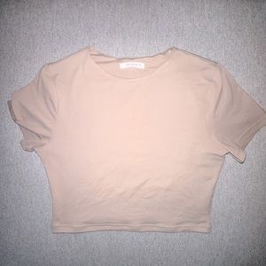 REORIA Short Sleeve High Neck Top